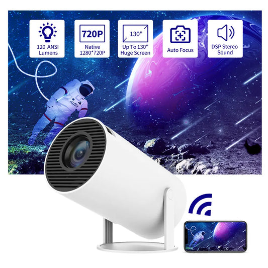 Portable WIFI Projector HD 1080P Phone Movie Projector Multifunction Household Projector Office Home Theater Video Projector