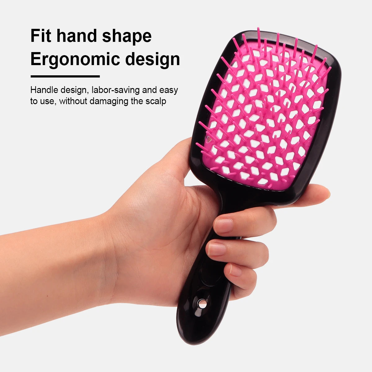 Air Cushion Comb Tangled Hair Comb Hair Brush Massage Anti-Static Hollow Out Wet Curly Hair Brushes Barber Styling Tool